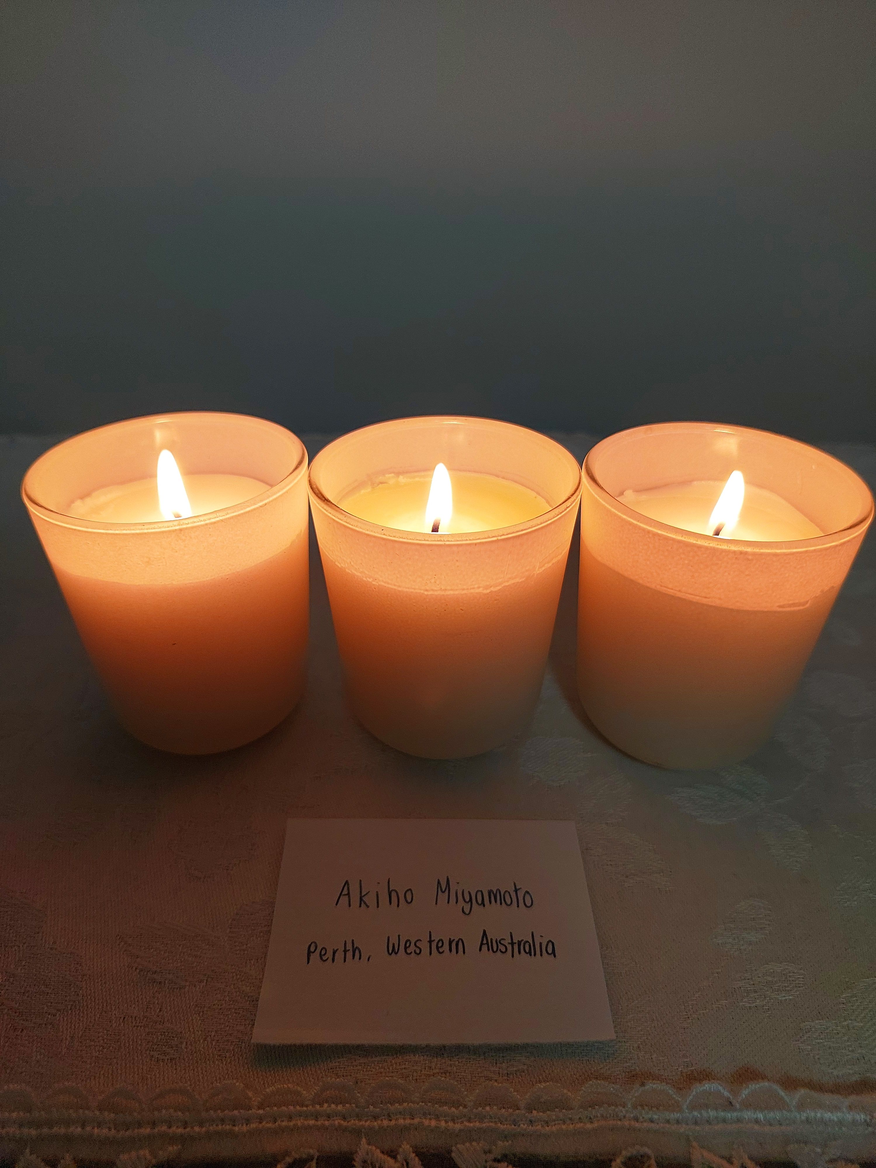 Candle lit by Akiho Miyamoto