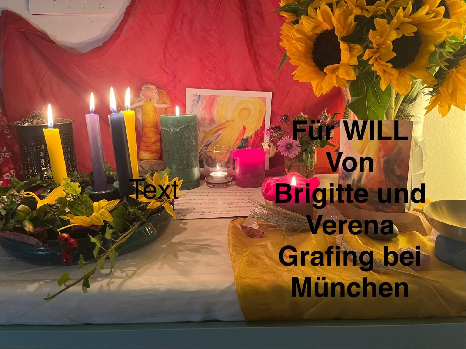 Candle lit by Brigitte, Verena