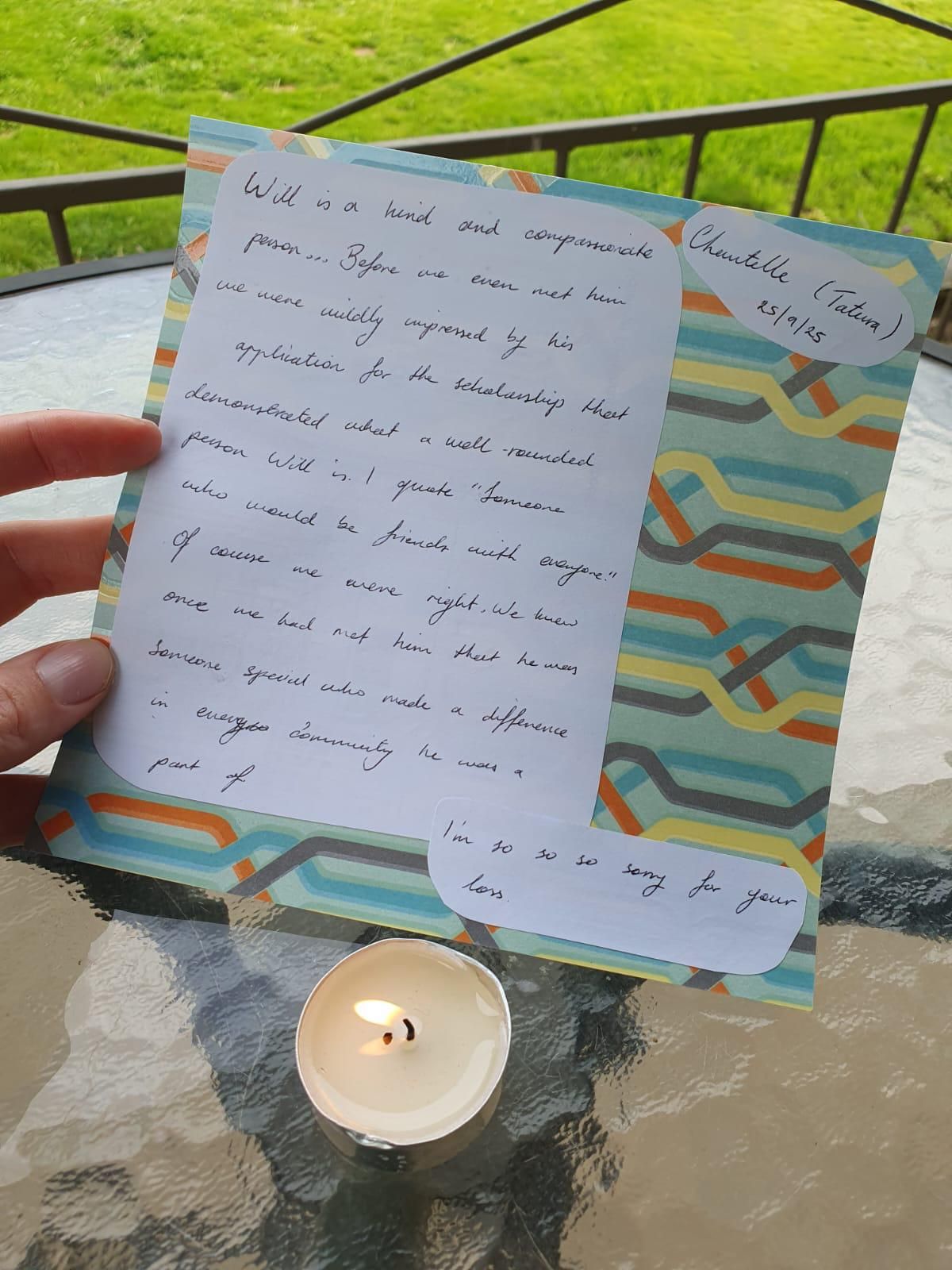 Candle lit by Chantelle Takos