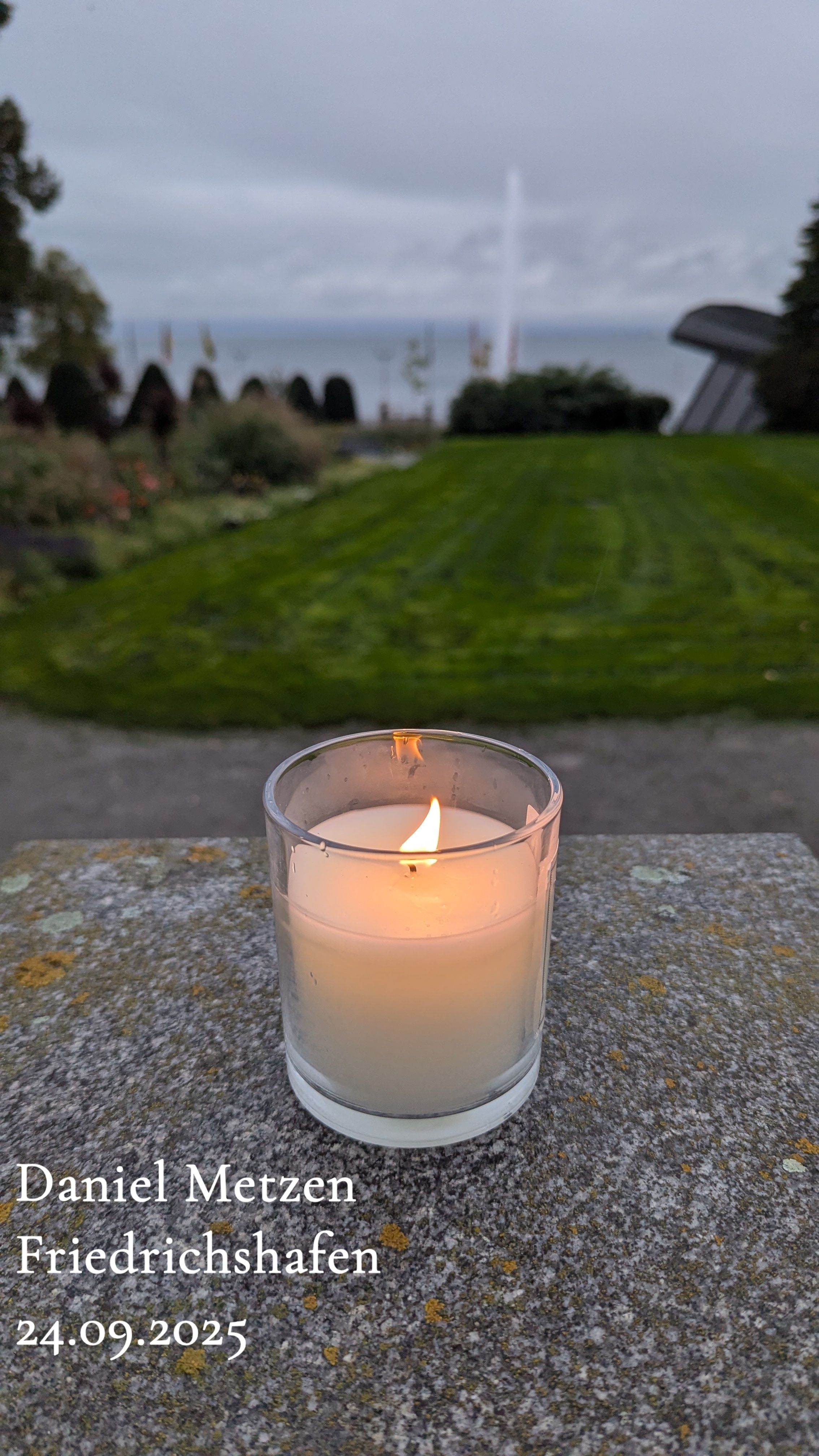 Candle lit by Daniel Metzen