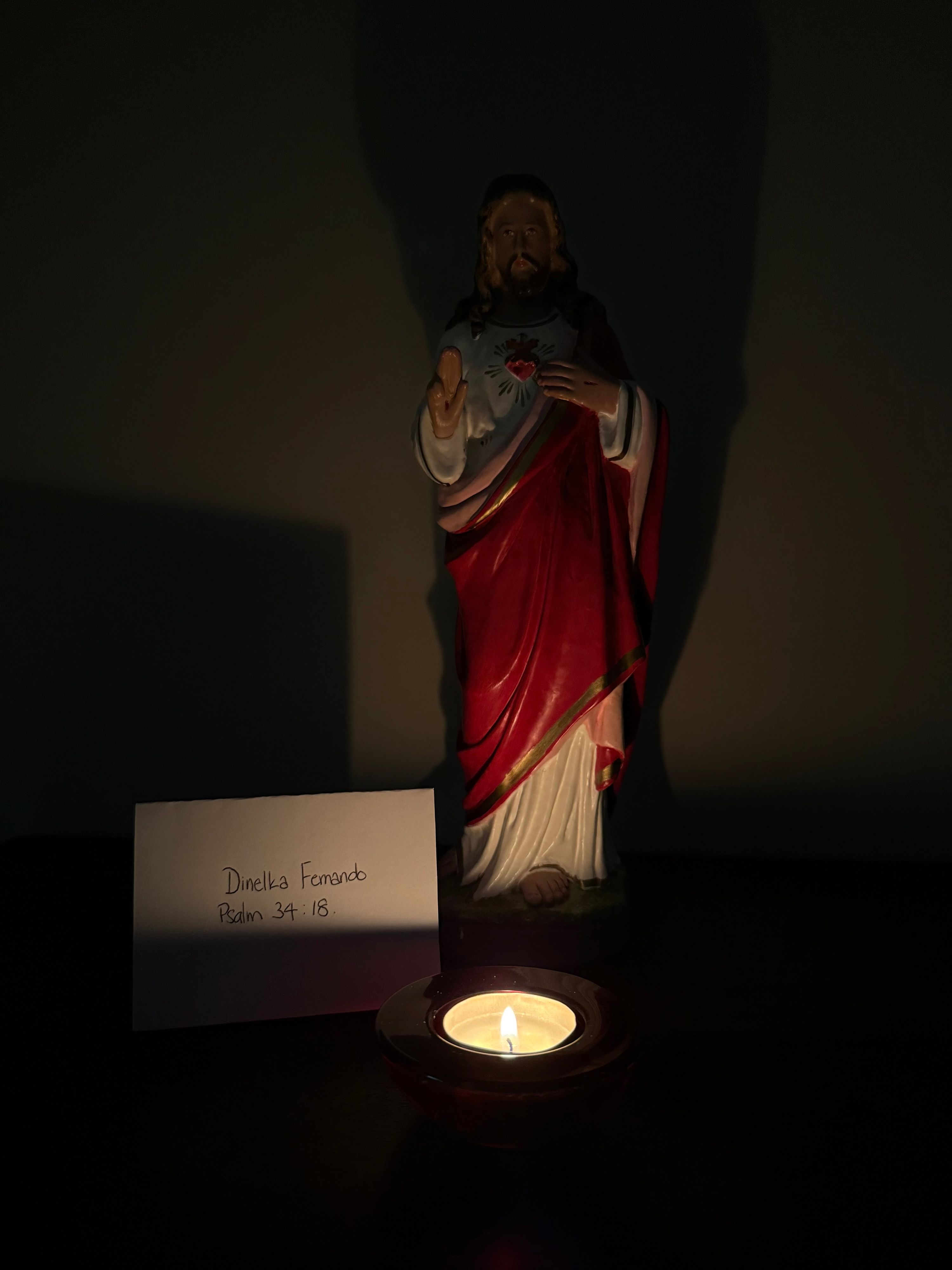 Candle lit by Dinelka Fernando