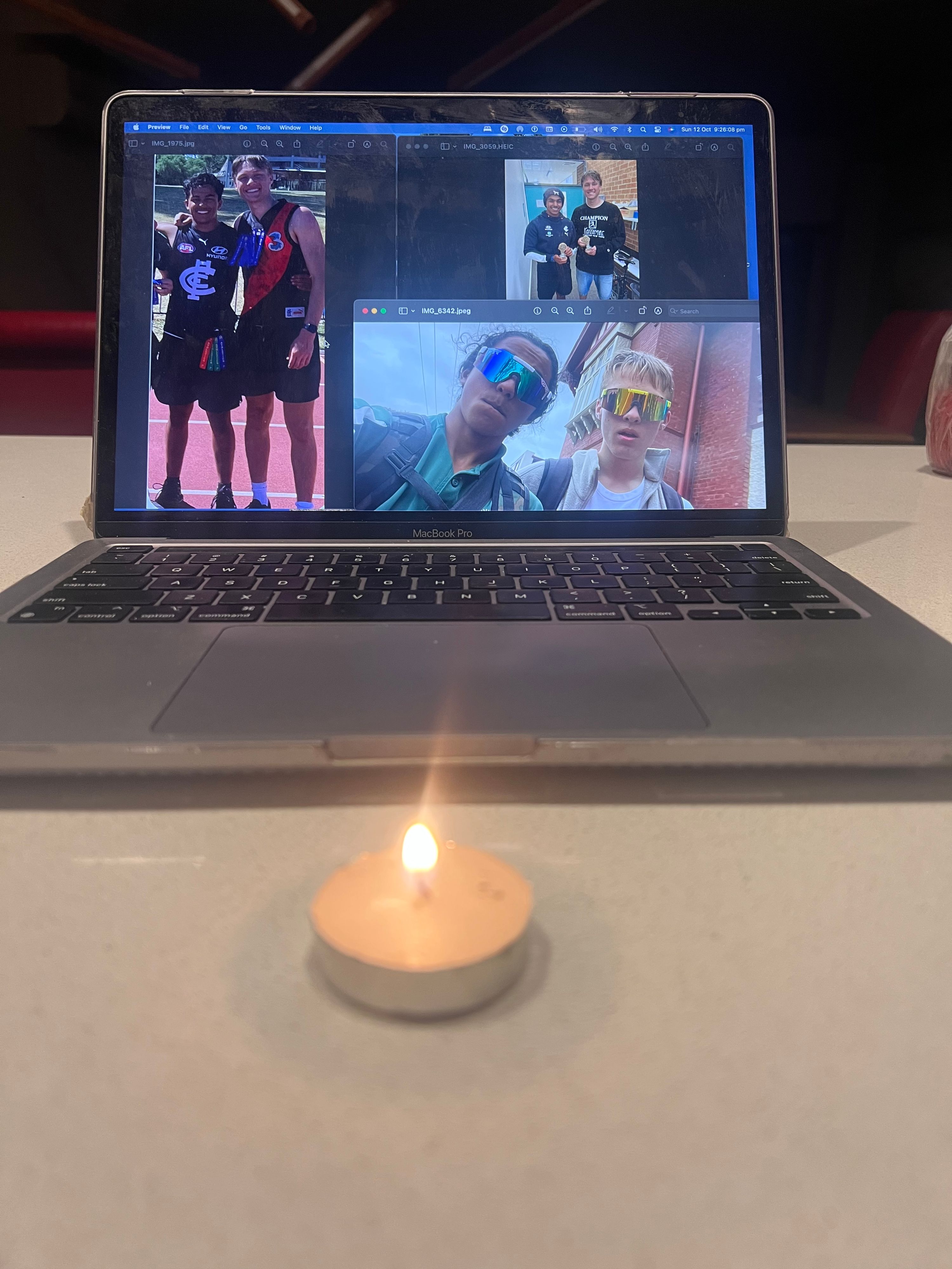 Candle lit by Giacomo Navagero