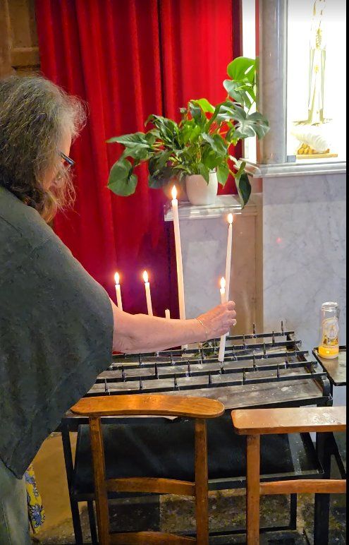 Candle lit by Jane White