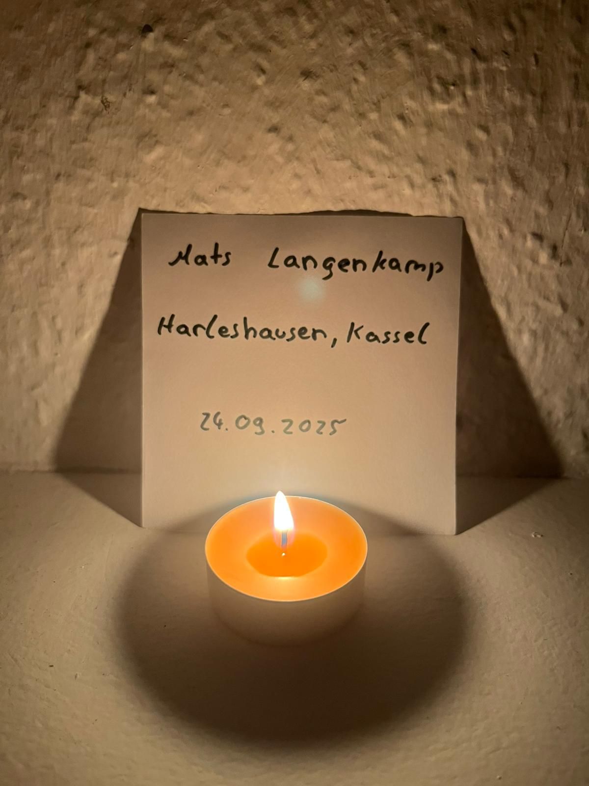 Candle lit by Mats Langenkamp