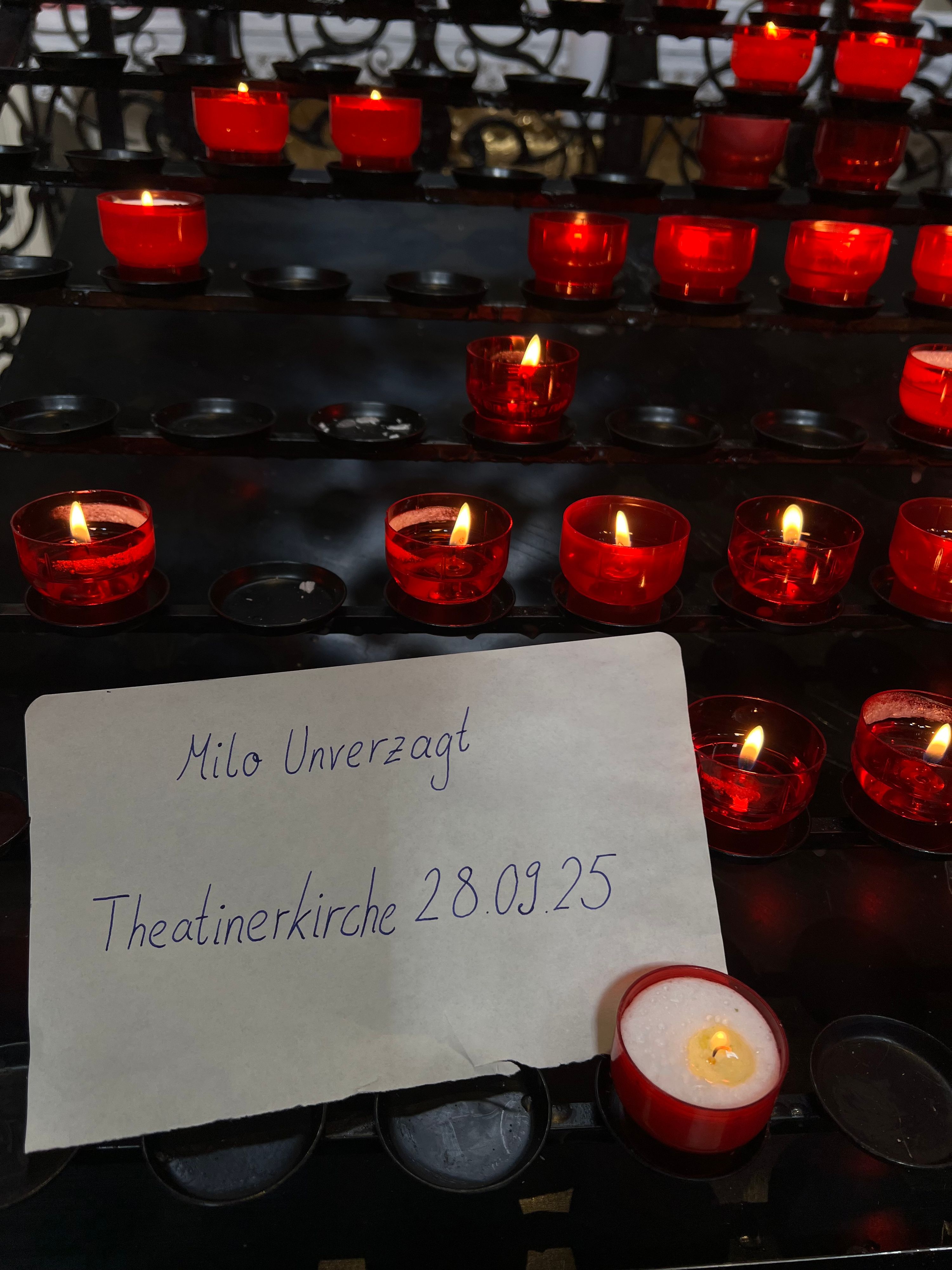 Candle lit by Milo Unverzagt