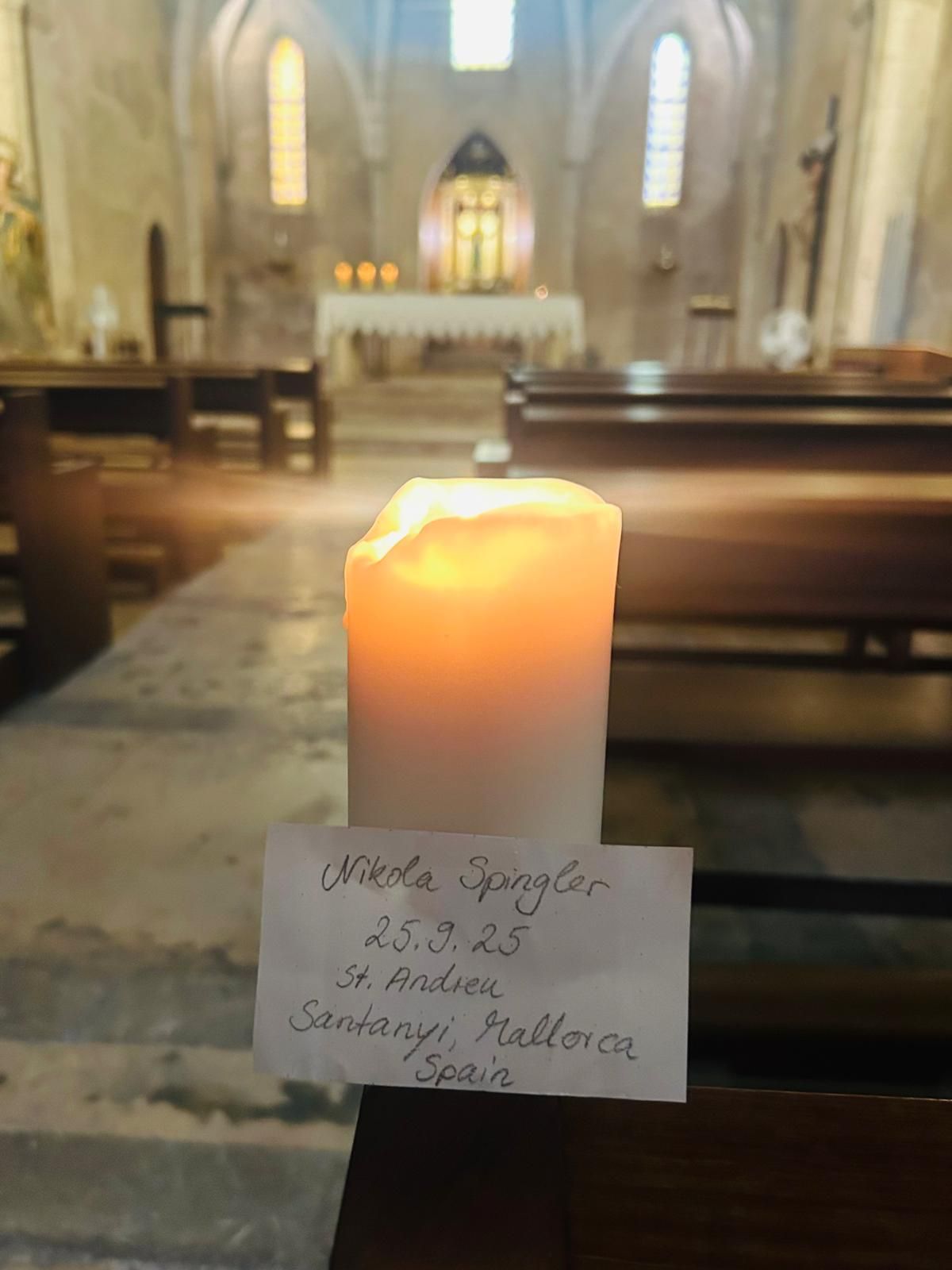 Candle lit by Nikola Spingler