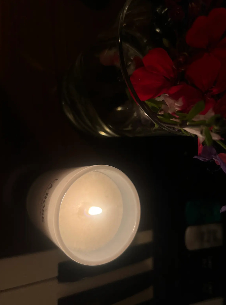 Candle lit by Tara Chamberlain